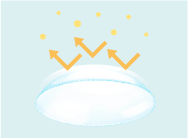 花粉・汚れを引き寄せにくい