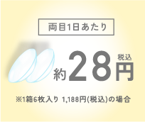 両目1日あたり約28円